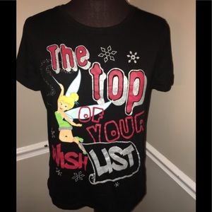 Disney juniors Christmas shirt‎ tinker bell xl